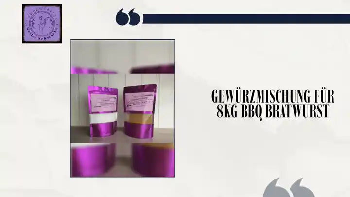 Gew&uuml;rzmischung f&uuml;r 8Kg BBQ Bratwurst by@Outfy